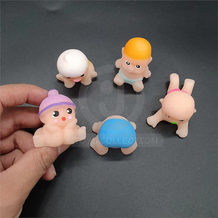 TPR Bentuk Bayi Lembut Mainan Mochi Squishy