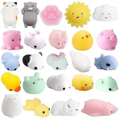 Mainan Mochi Licin Peras Hewan 3D